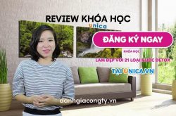 Review khóa học Làm đẹp với 21 loại nước detox trên Unica